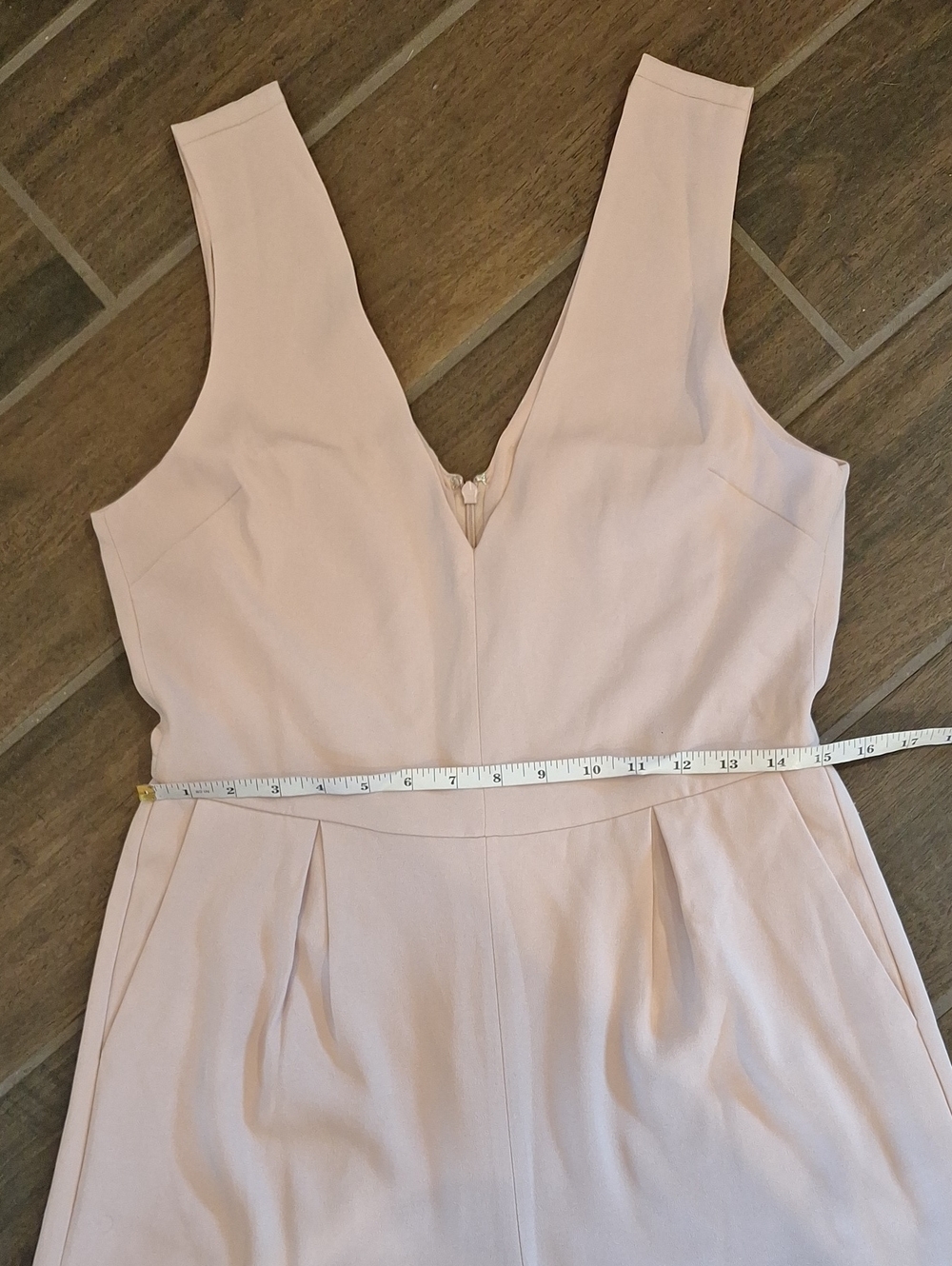Aritzia Babaton Marcus Jumpsuit Pale Pink Camille Sleeveless Wide Leg Cropped 10 - Picture 4 of 11